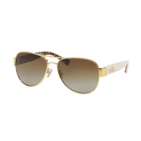 coach polarised sunglasses|coach aviator sunglasses for women.